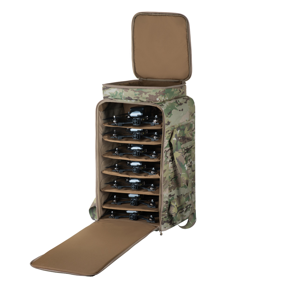 FPV dronų dėklas–kuprinė 7 dronams Laser Cut – nuotrauka 6